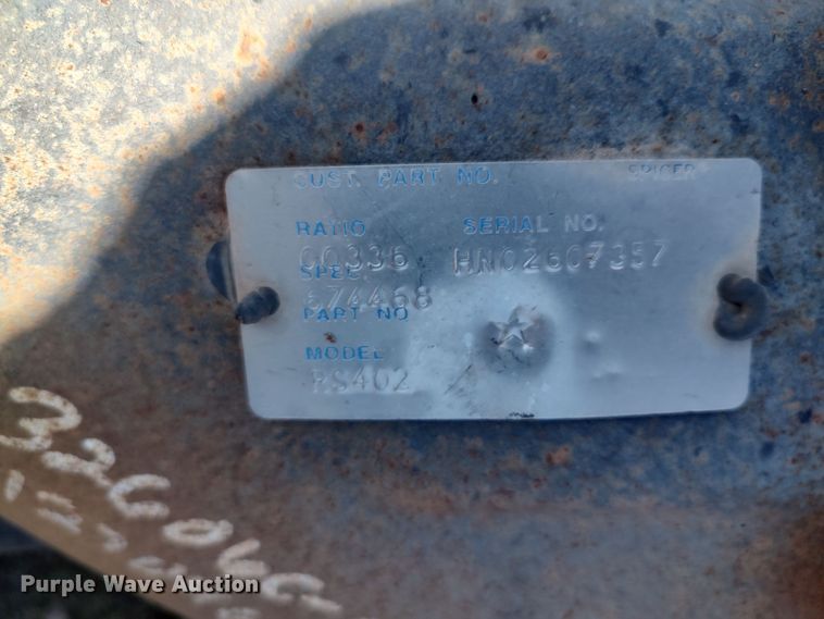 image for item LK9065 (2) Peterbilt RS402 axles