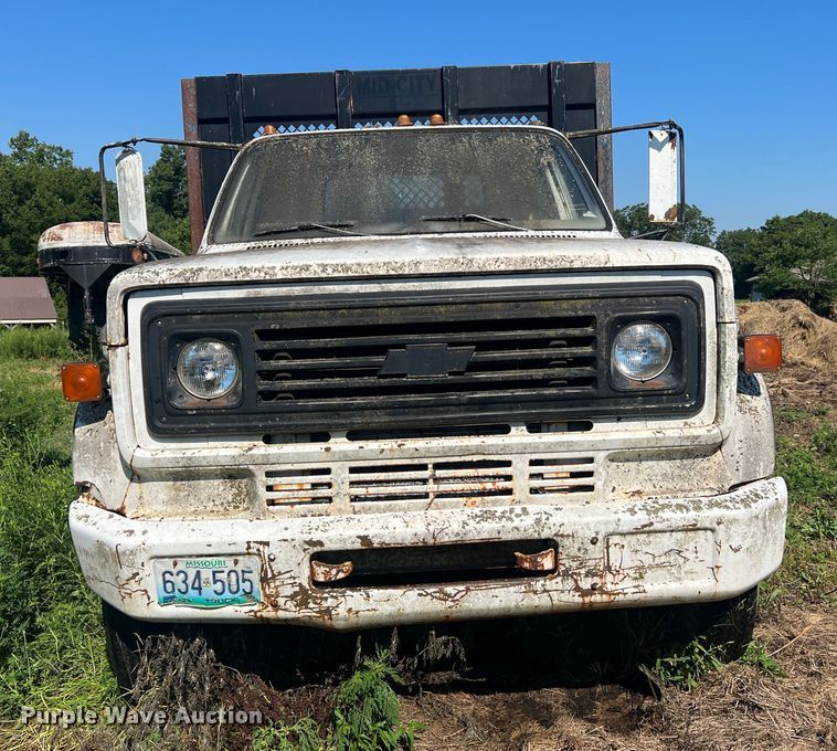 image for item MR9795 1975 Chevrolet C60  dump flatbed truck