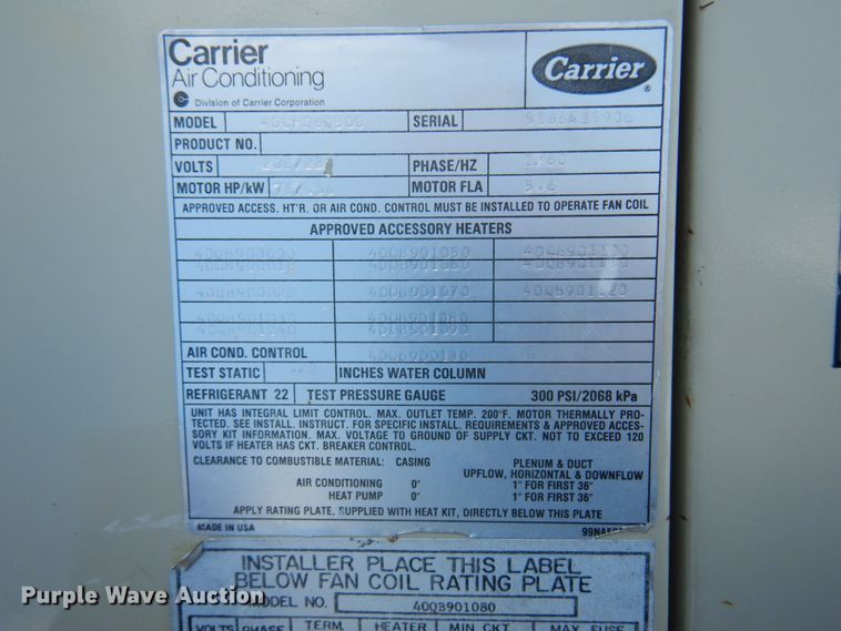 image for item DB7852 Trane XB13  air conditioning unit