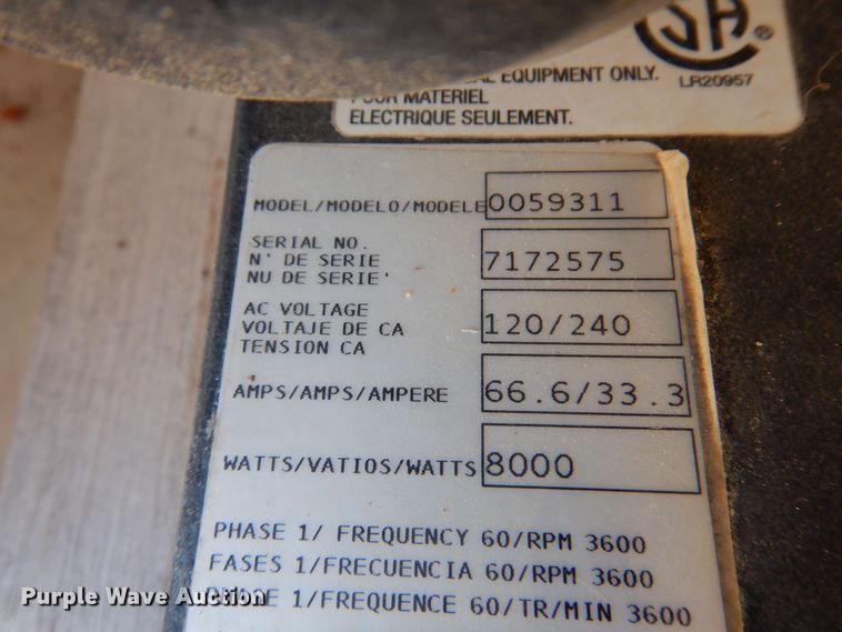 image for item DB7856 Generac XP8000E  generator