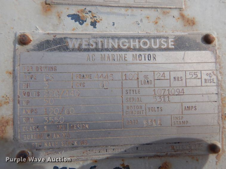 image for item DB7864 Westinghouse  electric motor