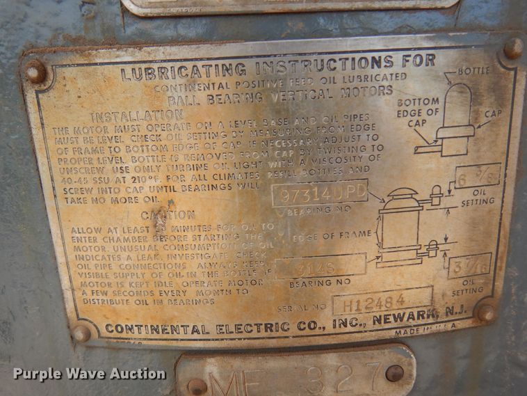 image for item DB7874 Continental NFV584PX  electric motor