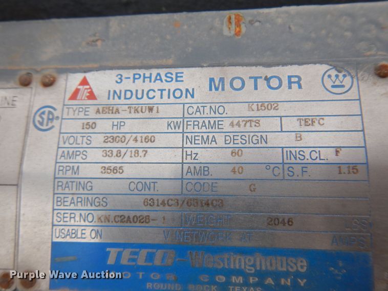 image for item DB7878 Westinghouse  electric motor