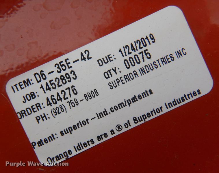 image for item DB7881 (40) Superior D6 35E-42 conveyor rollers