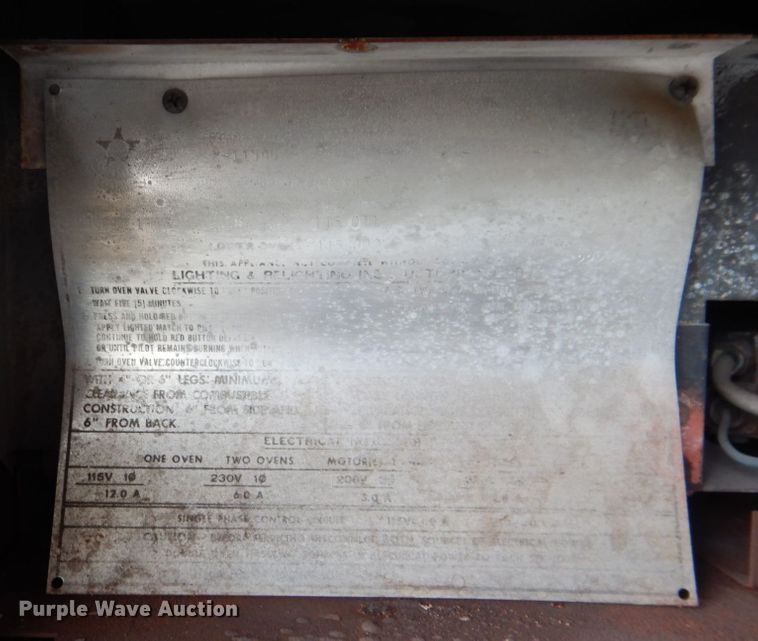 image for item DH7505 (4) Montague convection ovens