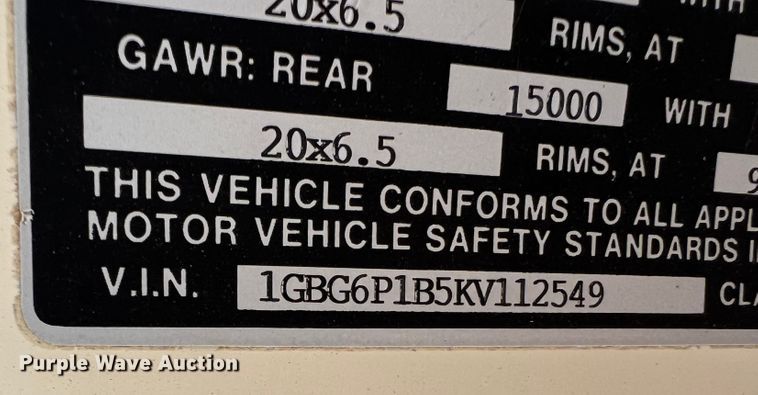 image for item DJ7712 1989 Chevrolet B60  school bus