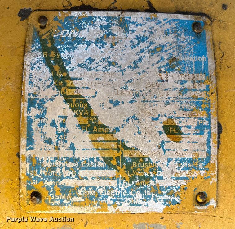 image for item DK7080 Caterpillar D343  generator