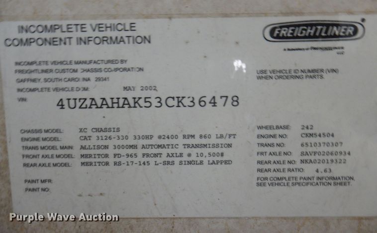 image for item DP5663 2003 Jayco Avatar 3800K  RV