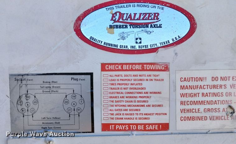 image for item DR1325 2001 Titan  enclosed cargo trailer