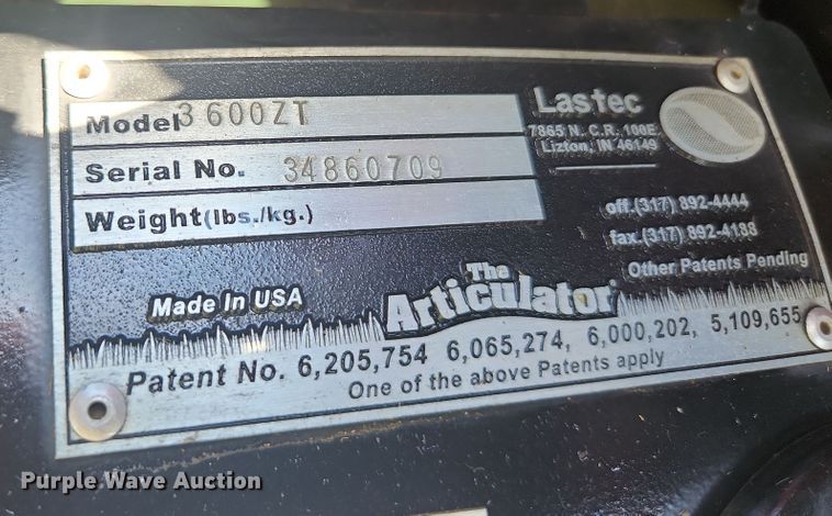 image for item EA9433 Lastec 3600ZT  ZTR lawn mower