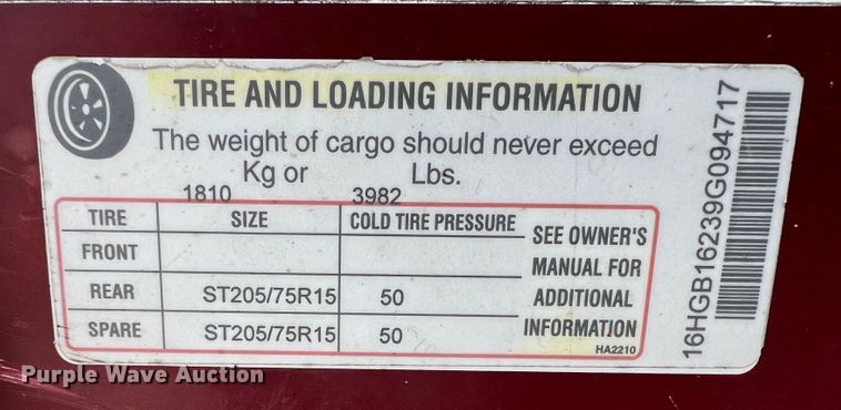 image for item IA9026 2009 Haulmark  enclosed cargo trailer