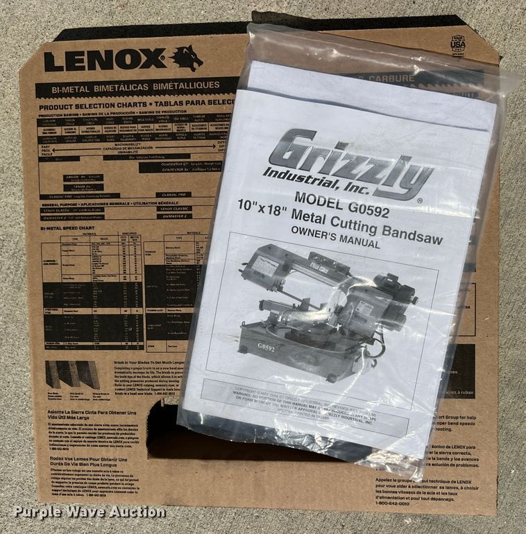 image for item IA9056 Grizzly G0592  metal cutting saw