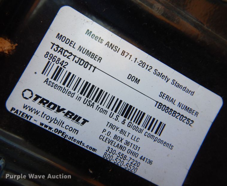 image for item JA9778 Troy-Bilt TB30R  lawn mower