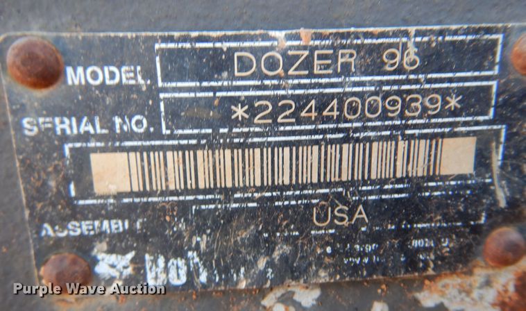image for item JA9779 Bobcat  skid steer dozer blade