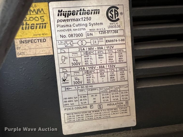 image for item JX9467 2005 Koike Aronson MNM-1500  plasma cutting table