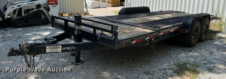 image for item JX9487 2015 Lonestar  tilt deck equipment trailer