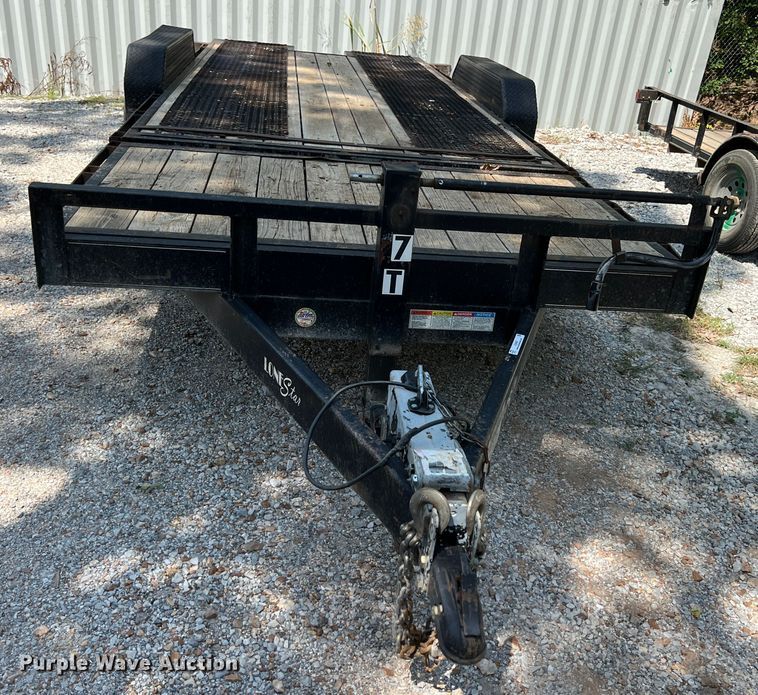 image for item JX9487 2015 Lonestar  tilt deck equipment trailer