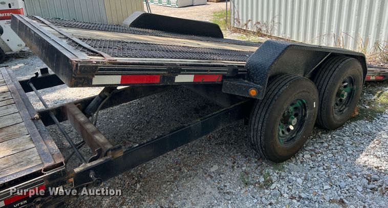 image for item JX9487 2015 Lonestar  tilt deck equipment trailer