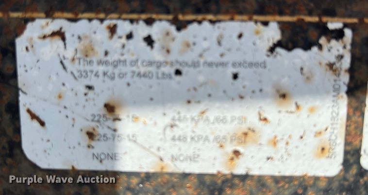 image for item JX9490 2010 Maxey  equipment trailer