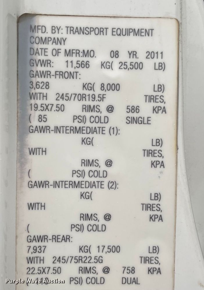 image for item KE9335 2012 International 4300  dump flatbed truck