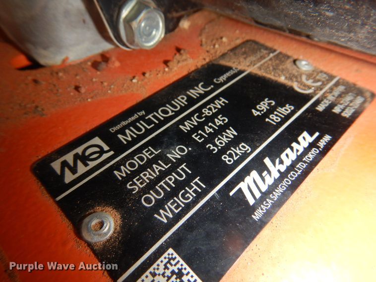 image for item KI9204 Multiquip MVC82VH  plate compactor