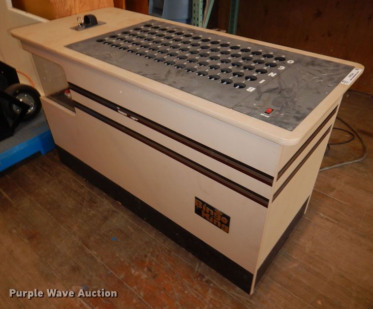 Bingo King bingo machine in Collins, IA Item KP9344 sold Purple Wave