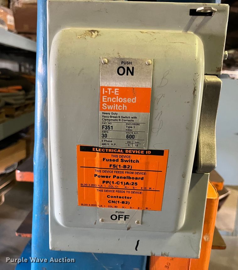 image for item LD9605 Yates American  bandsaw