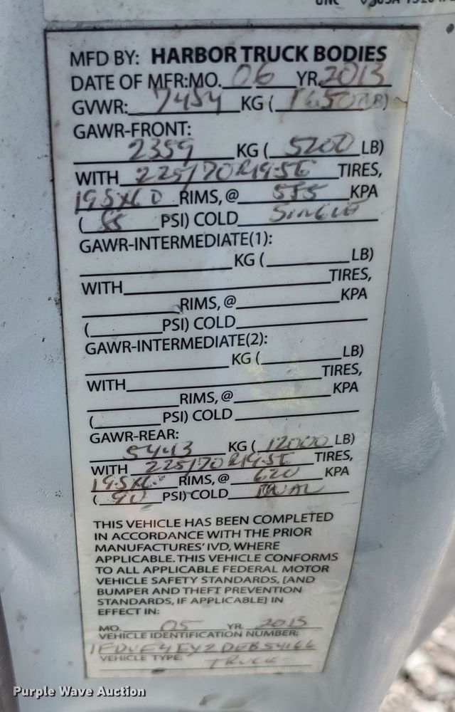 image for item LK9058 2013 Ford F450 Super Duty XL  utility / service truck