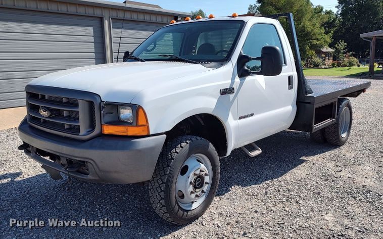image for item LK9127 2000 Ford F450 Super Duty  flatbed truck