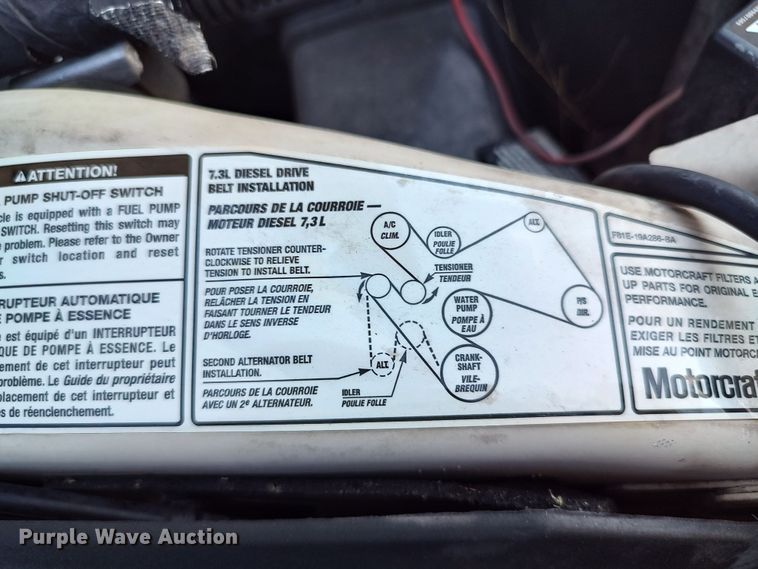 image for item LK9127 2000 Ford F450 Super Duty  flatbed truck