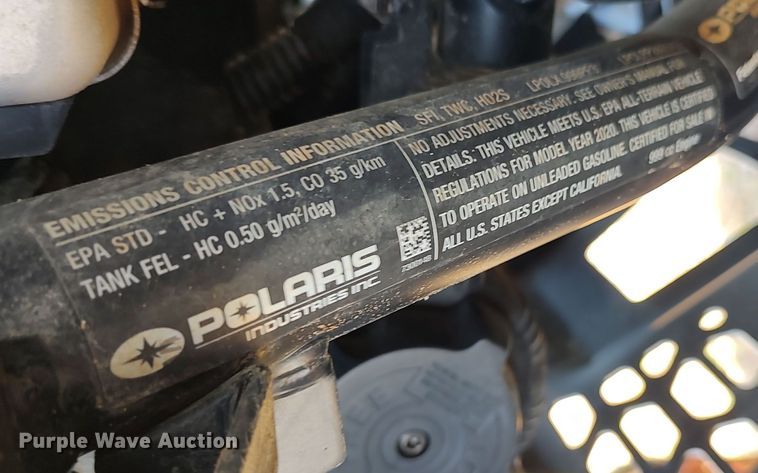 image for item LK9195 2020 Polaris Ranger XP 1000 Texas Edition  utility vehicle