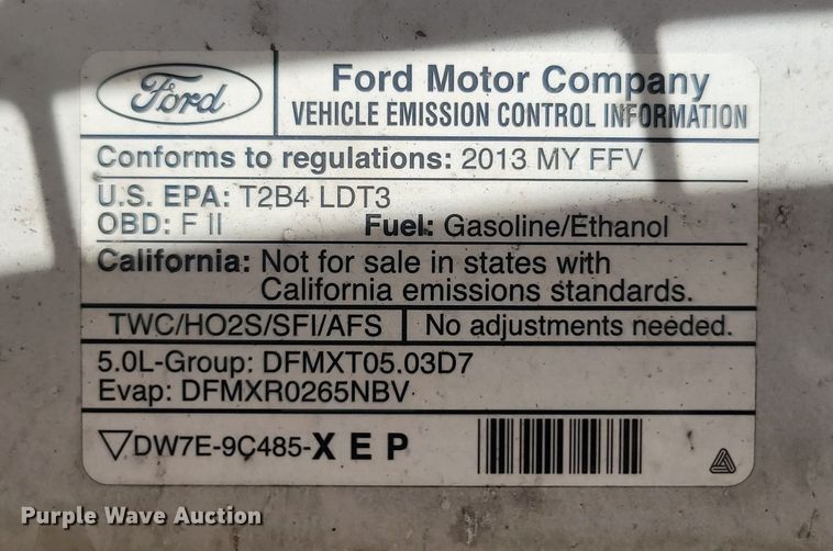 image for item LM9697 2013 Ford F150  SuperCrew pickup truck