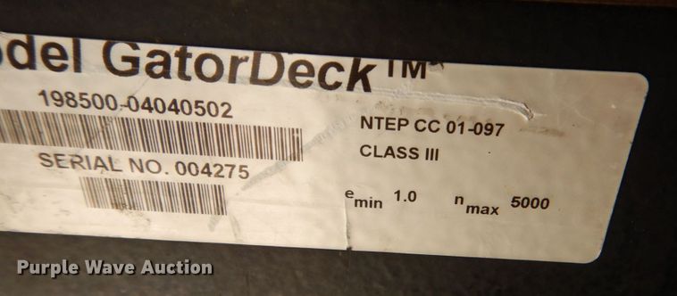 image for item LS9841 GSE Gator Deck  pallet scale