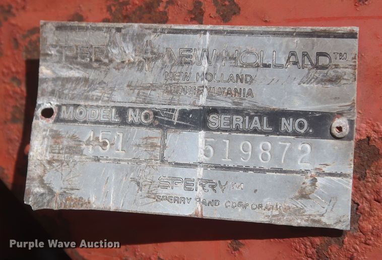 image for item MJ9125 New Holland 451  sickle mower