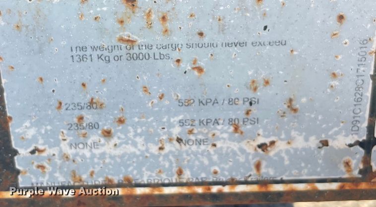 image for item MJ9130 2012 Bruder  utility trailer