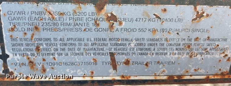 image for item MJ9130 2012 Bruder  utility trailer