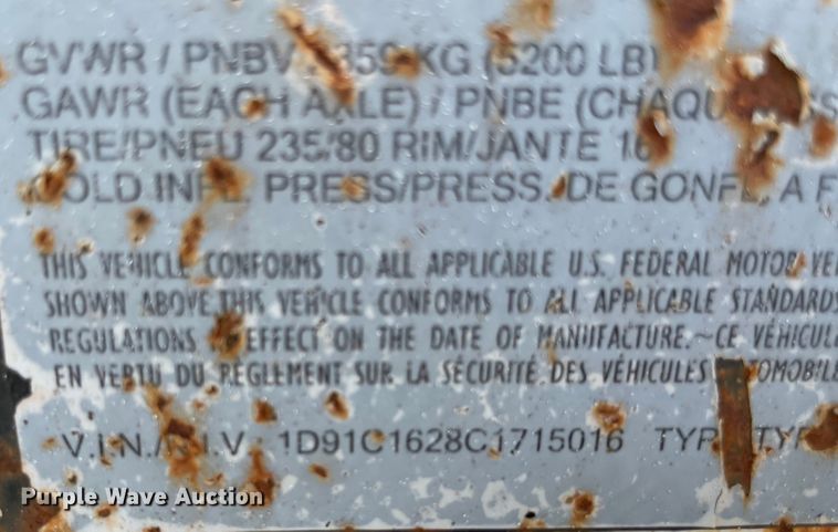 image for item MJ9130 2012 Bruder  utility trailer