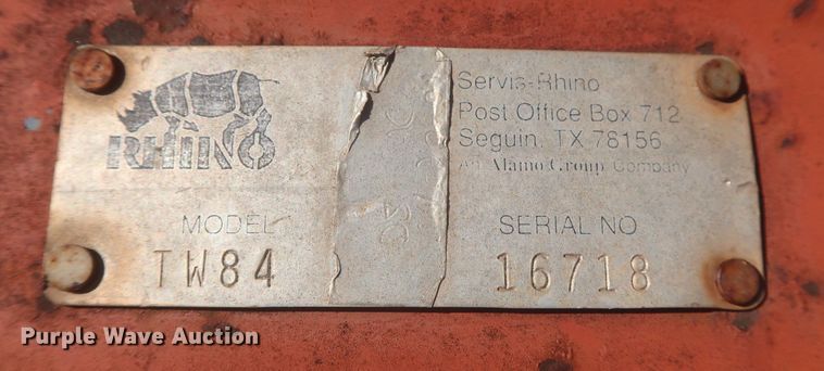 image for item MJ9137 Rhino TW84  rotary mower