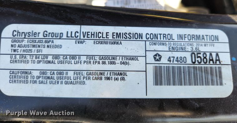 image for item MK9234 2014 Dodge Grand Caravan  van