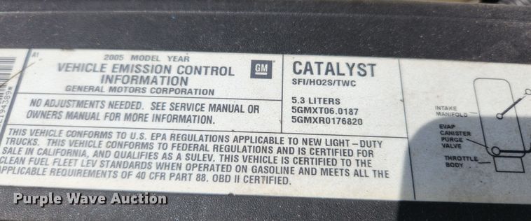 image for item MK9240 2005 Chevrolet Silverado 1500  Ext. Cab pickup truck