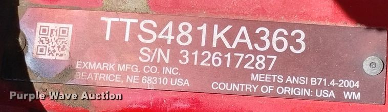 image for item MR9549 Exmark Turf Tracer  lawn mower