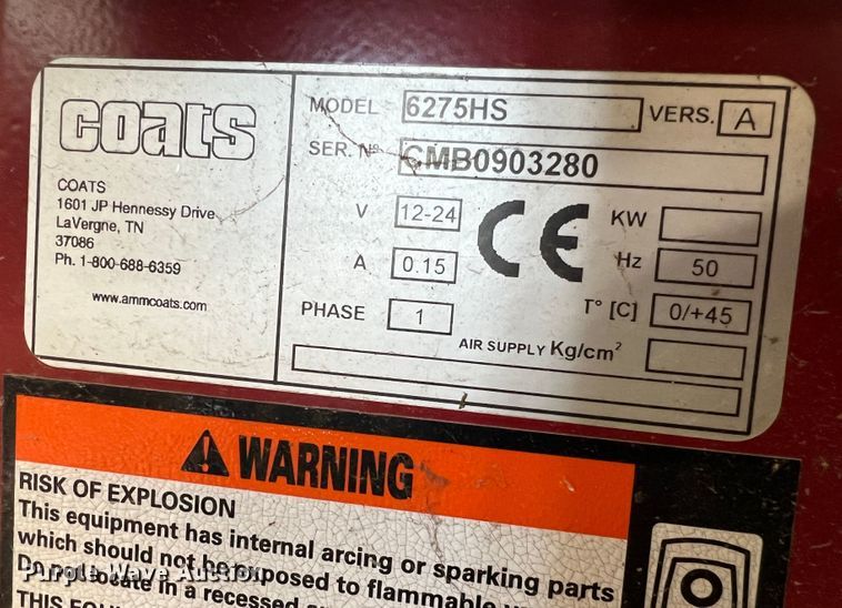 image for item MR9796 Coats 6275HS  wheel balancer