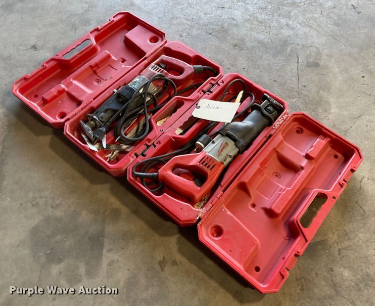 image for item MU9077 (2) Milwaukee reciprocating saws