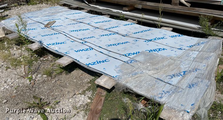 image for item MU9079 Approximately 50 sheets of anodized aluminum sheet metal