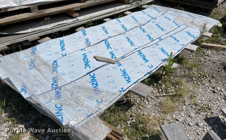 image for item MU9079 Approximately 50 sheets of anodized aluminum sheet metal