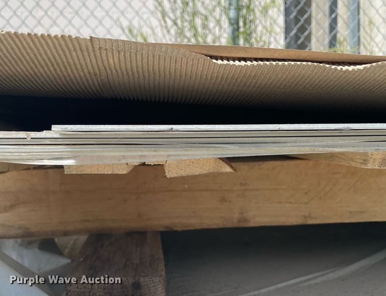 image for item MU9079 Approximately 50 sheets of anodized aluminum sheet metal