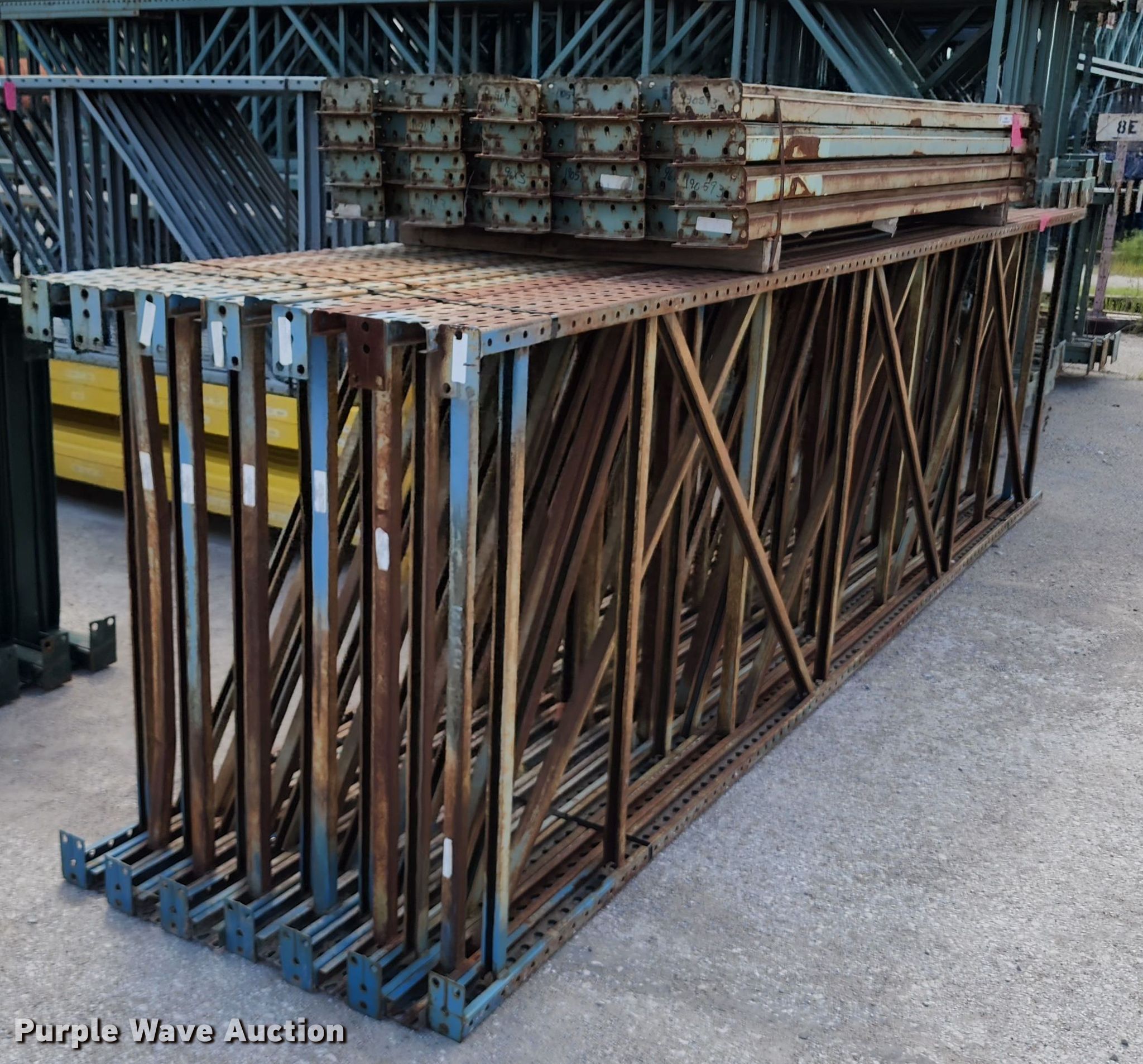 Pallet racking in Kansas City, MO Item KH9391 sold Purple Wave