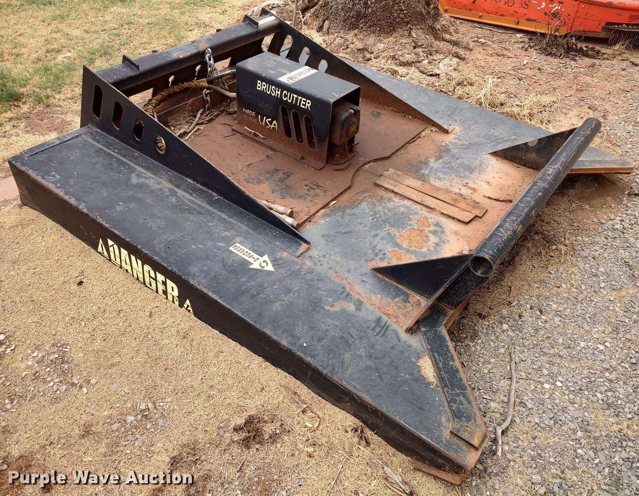 Skid steer rotary mower in Weatherford, OK Item LK9093 sold Purple Wave