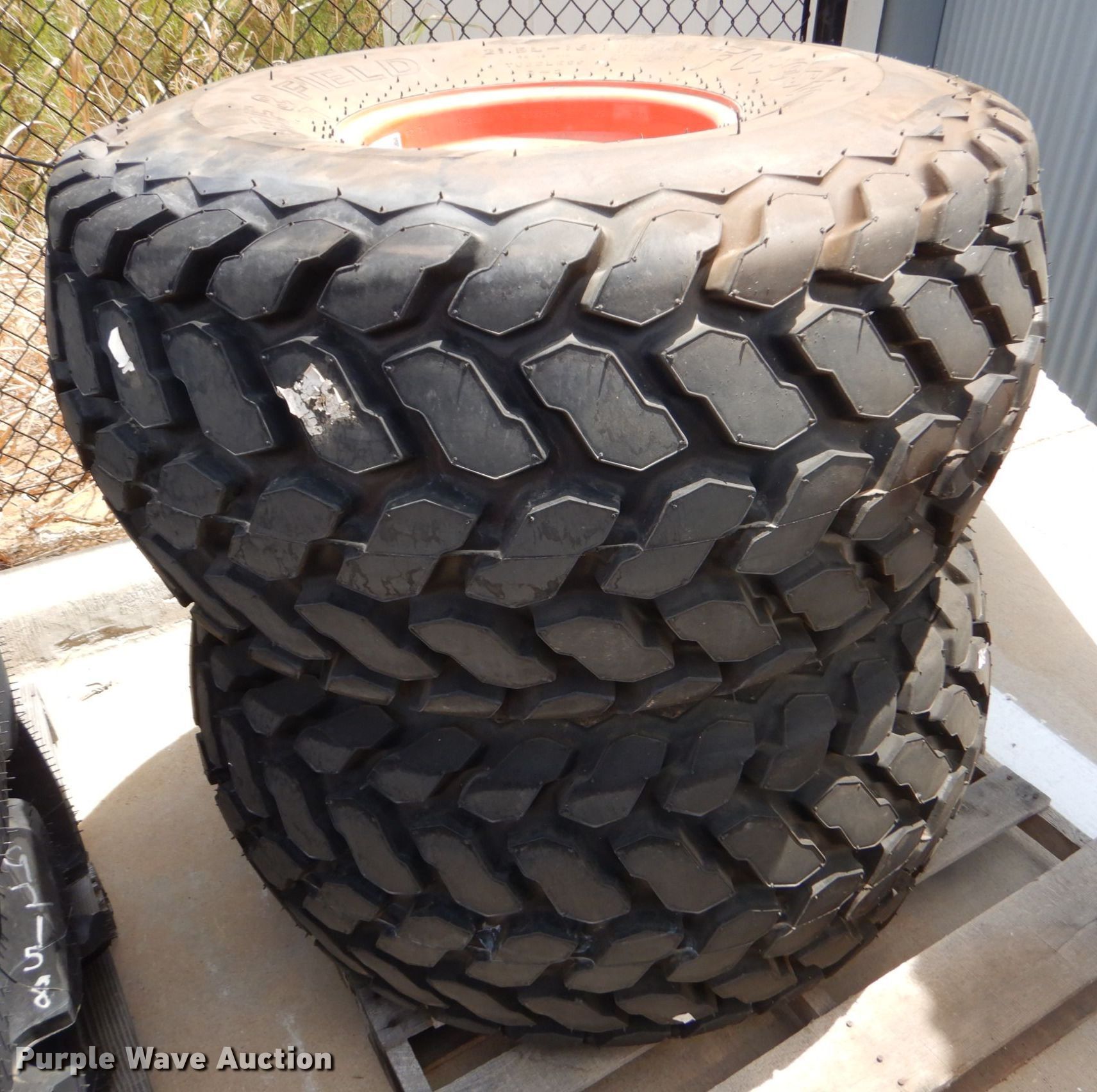 (2) Firestone 21.5L16.1 tractor tires and wheels in Grapevine, TX