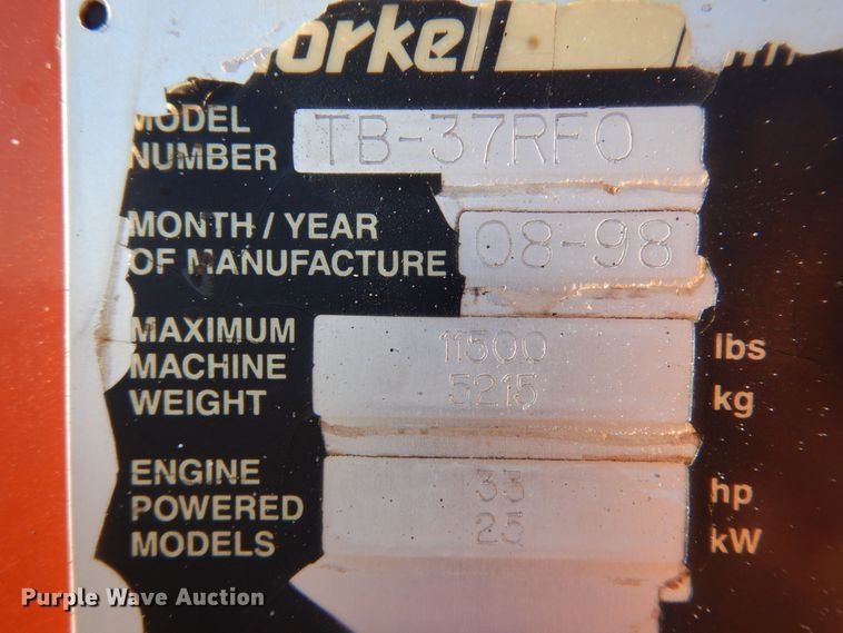 image for item DB7825 Snorkel TB-37RFO  boom lift